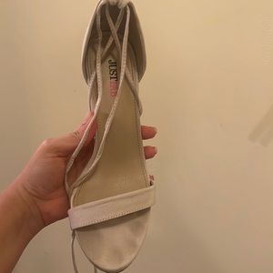 Tie Up heels Nude